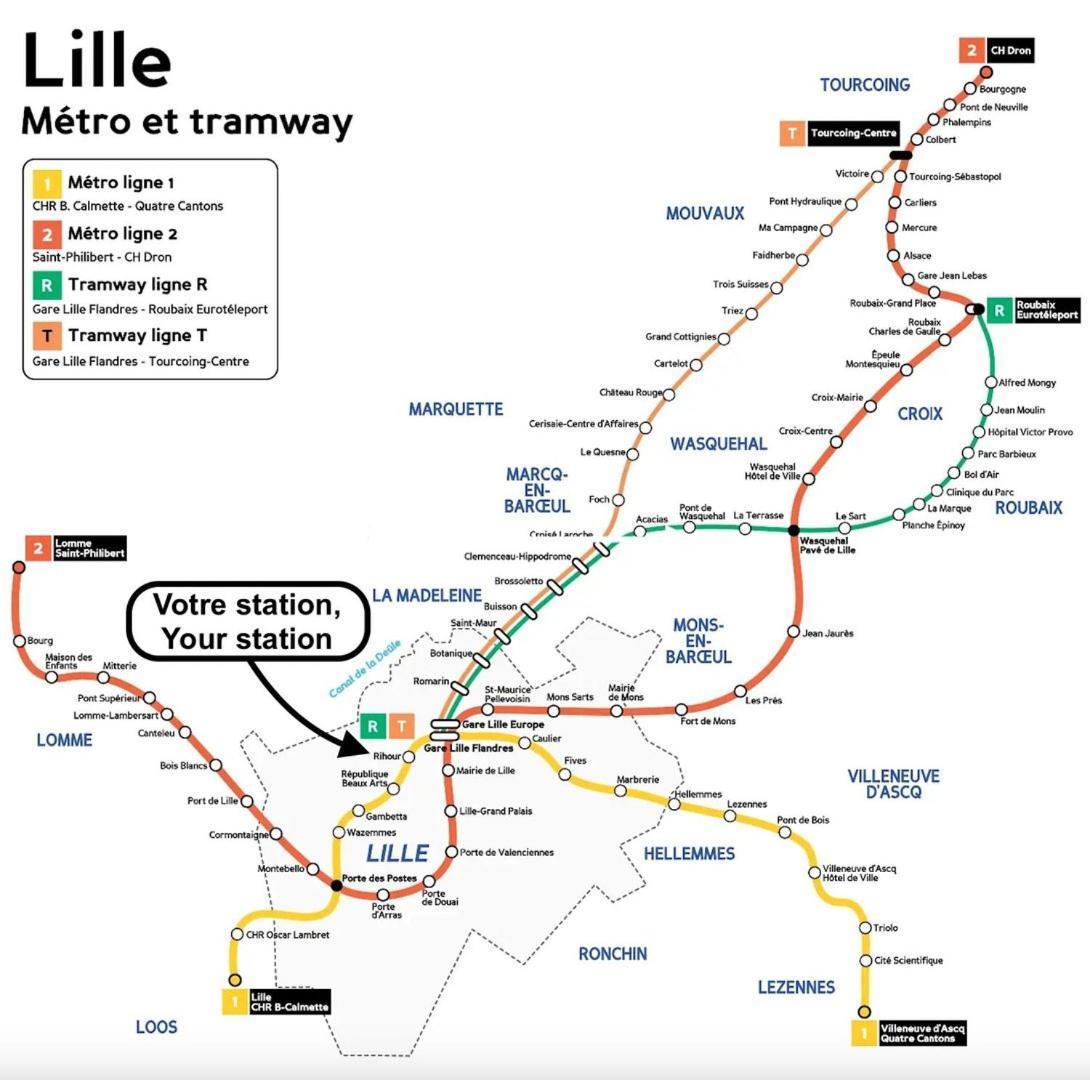Vieux-lille/hypercentre: Lovely Equipped Apartamento *